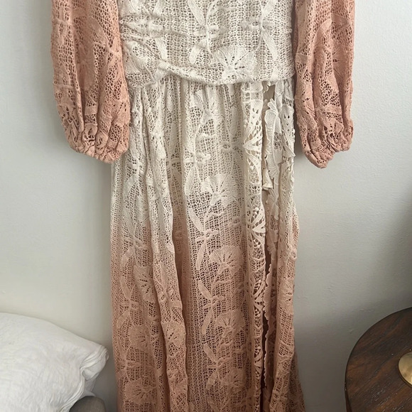 Jen’s Pirate Booty Reflection Lapis Maxi Dress Ombré Boho Bohemian Festival RARE - Picture 3 of 10